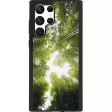 Samsung Galaxy S22 Ultra Case Hülle - Silikon schwarz Spring 23 forest blue sky