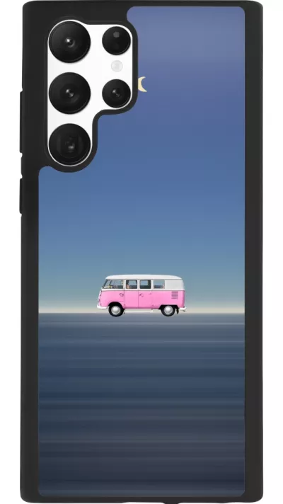 Samsung Galaxy S22 Ultra Case Hülle - Silikon schwarz Spring 23 pink bus