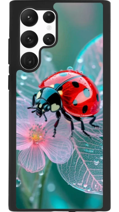 Samsung Galaxy S22 Ultra Case Hülle - Silikon schwarz Ladybird in bloom Spring 2026