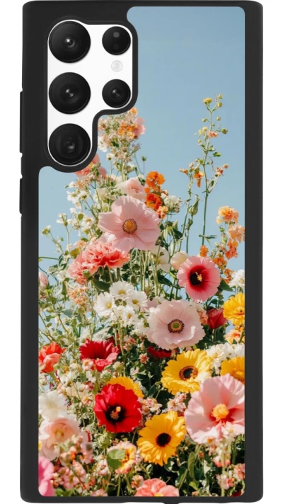 Samsung Galaxy S22 Ultra Case Hülle - Silikon schwarz Spring flowers Spring 2026