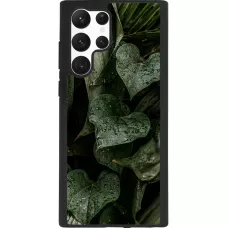 Samsung Galaxy S22 Ultra Case Hülle - Silikon schwarz Spring 23 fresh plants