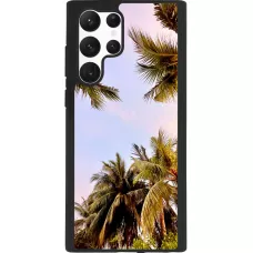 Samsung Galaxy S22 Ultra Case Hülle - Silikon schwarz Summer 2023 palm tree vibe