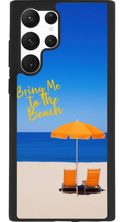 Samsung Galaxy S22 Ultra Case Hülle - Silikon schwarz Summer 2025 Bring me to the beach