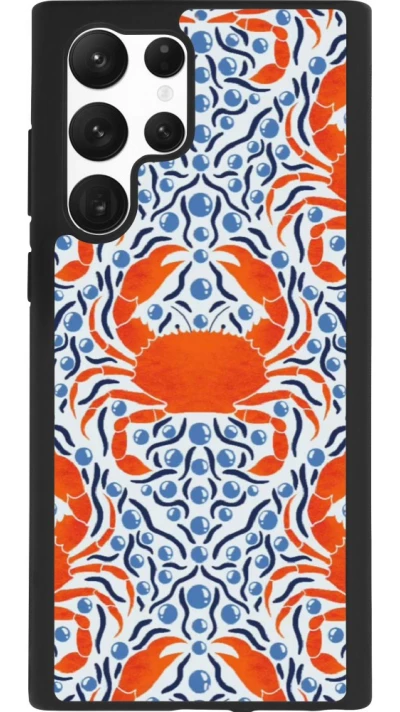 Samsung Galaxy S22 Ultra Case Hülle - Silikon schwarz Crabs and pearls Summer 2026