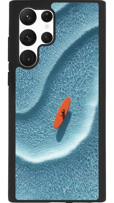 Samsung Galaxy S22 Ultra Case Hülle - Silikon schwarz Orange surf Summer 2026
