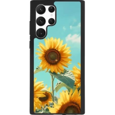 Samsung Galaxy S22 Ultra Case Hülle - Silikon schwarz Sunflowers Summer 2026