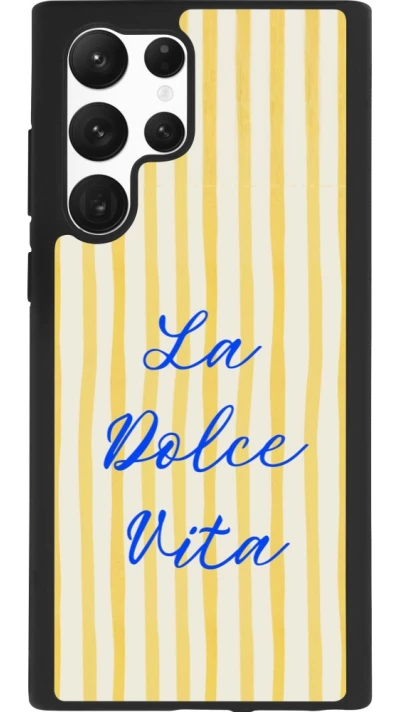 Samsung Galaxy S22 Ultra Case Hülle - Silikon schwarz The good life 2026
