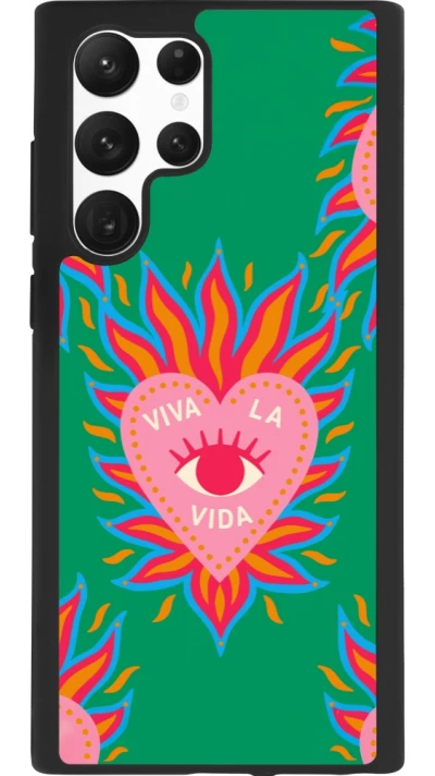Coque Samsung Galaxy S22 Ultra - Silicone rigide noir Viva la vida 2026