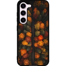 Samsung Galaxy S23 Case Hülle - Silikon schwarz Autumn 26 Road in autumn