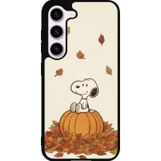 Samsung Galaxy S23 Case Hülle - Silikon schwarz Autumn 26 Snoopy autumn