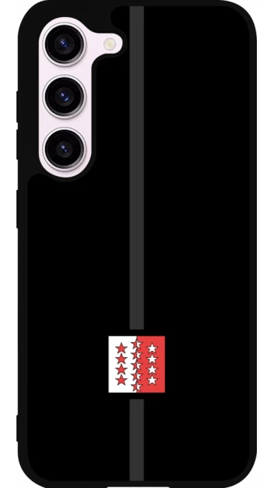 Samsung Galaxy S23 Case Hülle - Silikon schwarz Kanton VS schwarz