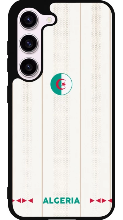 Coque Samsung Galaxy S23 - Silicone rigide noir Maillot de football Algérie 2026 personnalisable