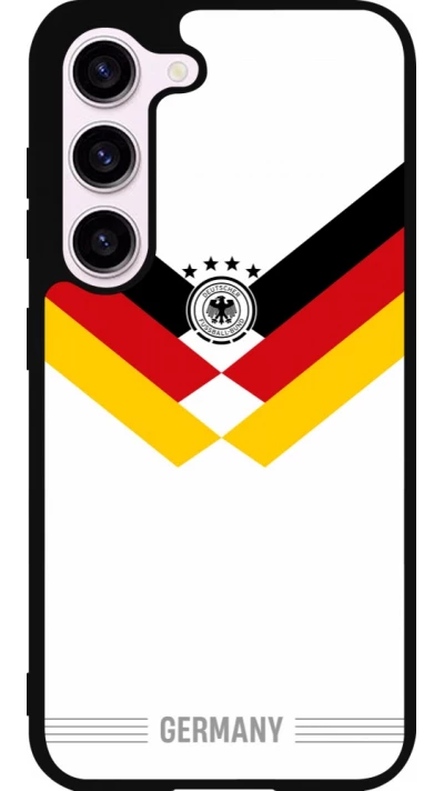 Coque Samsung Galaxy S23 - Silicone rigide noir Maillot de football Allemagne 2026 personnalisable