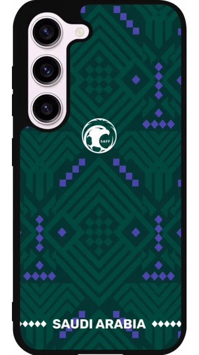 Samsung Galaxy S23 Case Hülle - Silikon schwarz Saudi Arabien 2026 personalisierbares Fussballtrikot