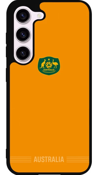 Coque Samsung Galaxy S23 - Silicone rigide noir Maillot de football Australie 2026 personnalisable