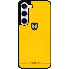 Coque Samsung Galaxy S23 - Silicone rigide noir Maillot de football Équateur 2026 personnalisable