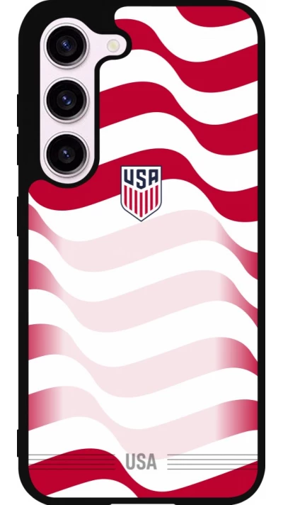 Samsung Galaxy S23 Case Hülle - Silikon schwarz Vereinigten Staaten 2026 personalisierbares Fussballtrikot