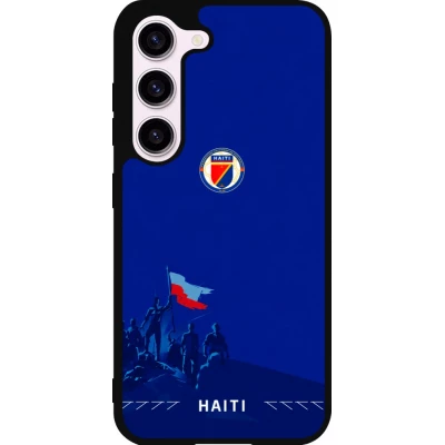 Coque Samsung Galaxy S23 - Silicone rigide noir Maillot de football Haiti 2026 personnalisable
