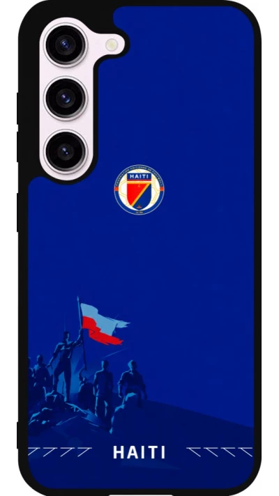 Coque Samsung Galaxy S23 - Silicone rigide noir Maillot de football Haiti 2026 personnalisable