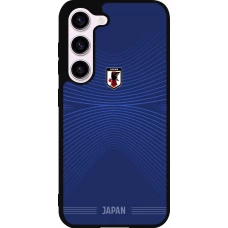 Coque Samsung Galaxy S23 - Silicone rigide noir Maillot de football Japon 2026 personnalisable