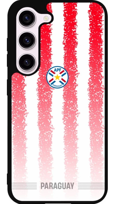 Coque Samsung Galaxy S23 - Silicone rigide noir Maillot de football Paraguay 2026 personnalisable