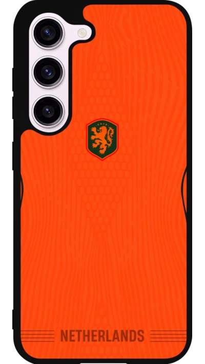 Coque Samsung Galaxy S23 - Silicone rigide noir Maillot de football Pays-Bas 2026 personnalisable