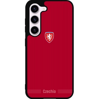 Samsung Galaxy S23 Case Hülle - Silikon schwarz Tschechische Republik 2026 personalisierbares Fussballtrikot