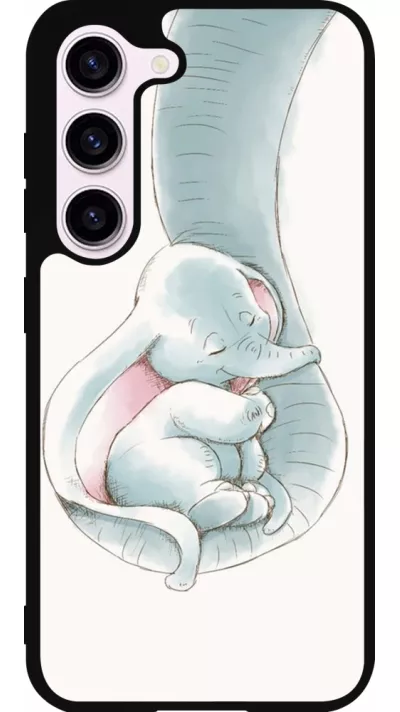 Coque Samsung Galaxy S23 - Silicone rigide noir Mom 1903