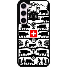 Coque Samsung Galaxy S23 - Silicone rigide noir Poya Suisse 3