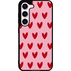 Samsung Galaxy S23 Case Hülle - Silikon schwarz Saint Valentines Day 26 Pattern heart