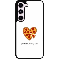 Samsung Galaxy S23 Case Hülle - Silikon schwarz Saint Valentines Day 26 You have my pizza heart