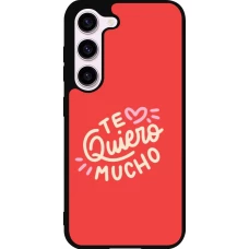 Samsung Galaxy S23 Case Hülle - Silikon schwarz Saint Valentines Day 26 Te quiero mucho