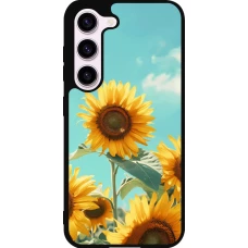 Coque Samsung Galaxy S23 - Silicone rigide noir Sunflowers Summer 2026