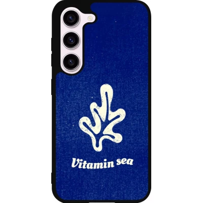 Coque Samsung Galaxy S23 - Silicone rigide noir Vitamin sea Summer 2026