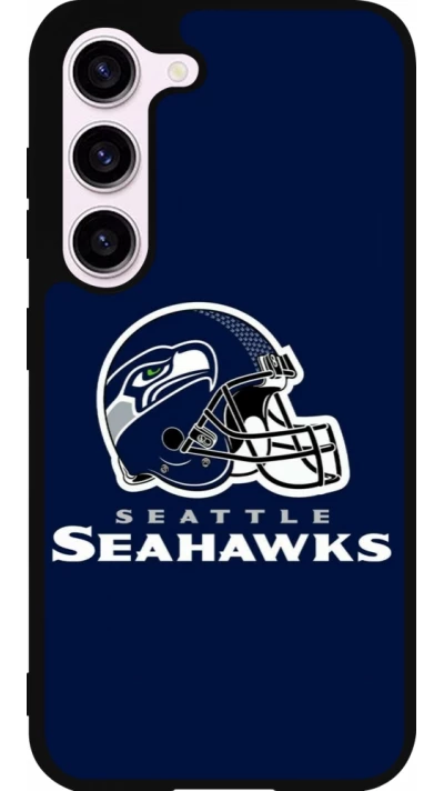 Samsung Galaxy S23 Case Hülle - Silikon schwarz Super Bowl 26 Seattle 3