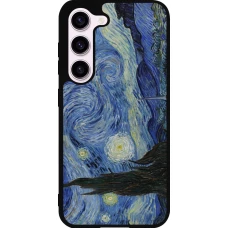 Coque Samsung Galaxy S23 - Silicone rigide noir Tableau art - La Nuit étoilée - Van Gogh