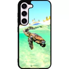 Coque Samsung Galaxy S23 - Silicone rigide noir Turtle Underwater
