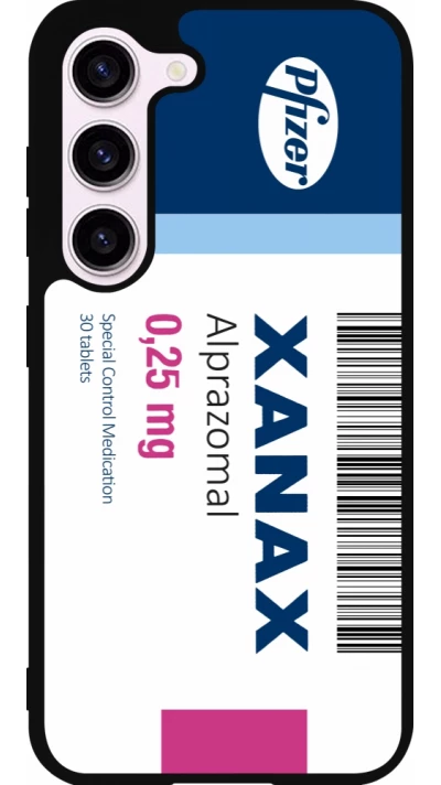 Samsung Galaxy S23 Case Hülle - Silikon schwarz Xanax Alprazolam 2025