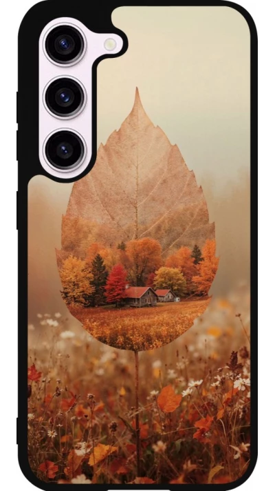 Coque Samsung Galaxy S23 FE - Silicone rigide noir Autumn 26 Autumn leaf