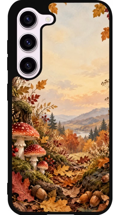 Coque Samsung Galaxy S23 FE - Silicone rigide noir Autumn 26 Illustrated Autumn