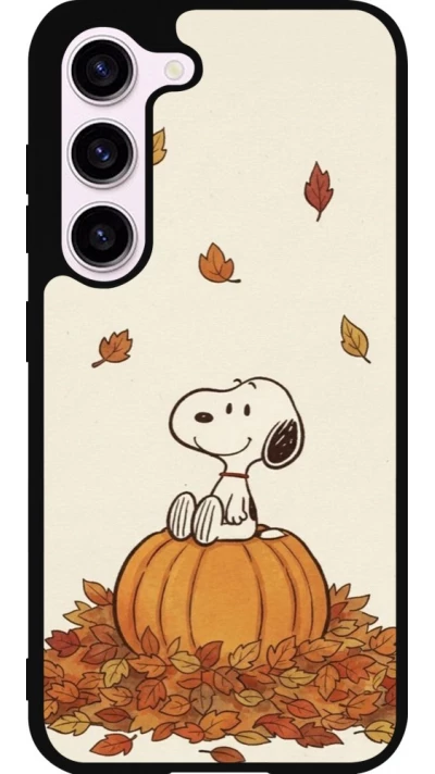 Coque Samsung Galaxy S23 FE - Silicone rigide noir Autumn 26 Snoopy autumn