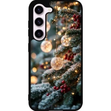 Samsung Galaxy S23 FE Case Hülle - Silikon schwarz Christmas 25 Xmas Decorated Tree