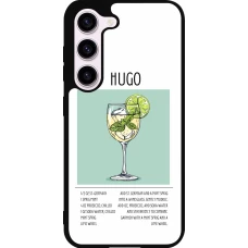 Coque Samsung Galaxy S23 FE - Silicone rigide noir Cocktail recette Hugo