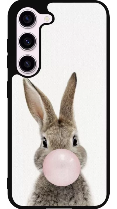 Coque Samsung Galaxy S23 FE - Silicone rigide noir Easter 2023 bubble gum bunny