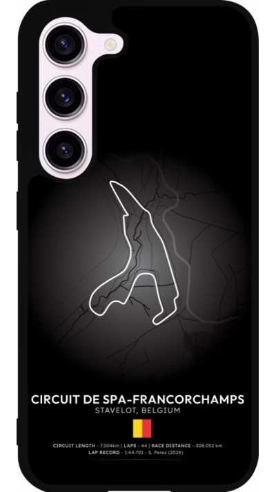 Coque Samsung Galaxy S23 FE - Silicone rigide noir F1 Track 2025 Belgium