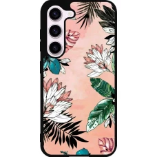 Coque Samsung Galaxy S23 FE - Silicone rigide noir Flowers Artprint