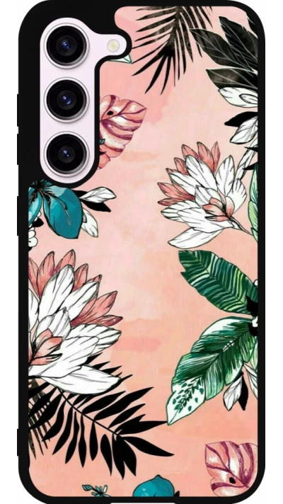 Coque Samsung Galaxy S23 FE - Silicone rigide noir Flowers Artprint
