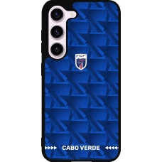 Coque Samsung Galaxy S23 FE - Silicone rigide noir Maillot de football Cap-Vert 2026 personnalisable