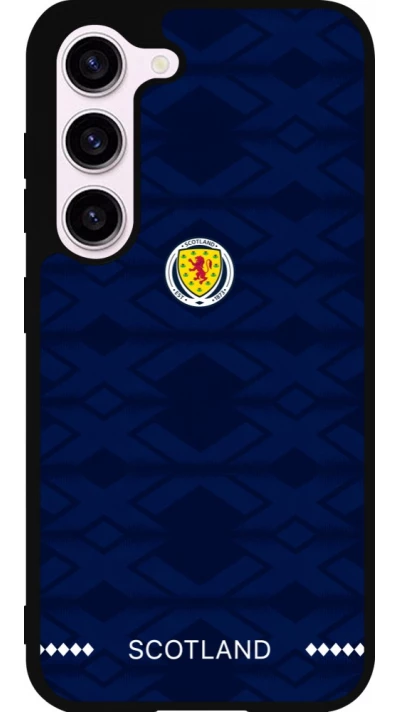 Coque Samsung Galaxy S23 FE - Silicone rigide noir Maillot de football Ecosse 2026 personnalisable