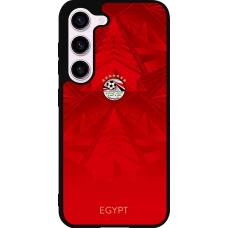 Coque Samsung Galaxy S23 FE - Silicone rigide noir Maillot de football Égypte 2026 personnalisable